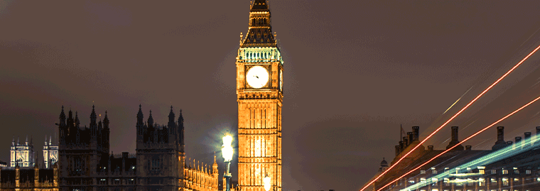 big ben at night