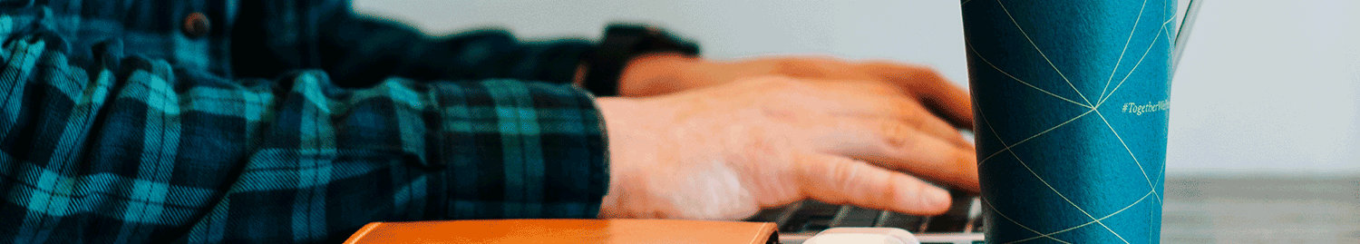 freelancer working on laptop