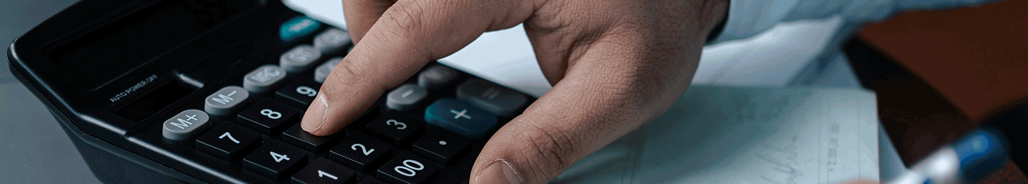 calculator on desk