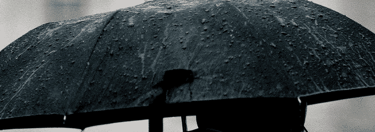 man with imbrella