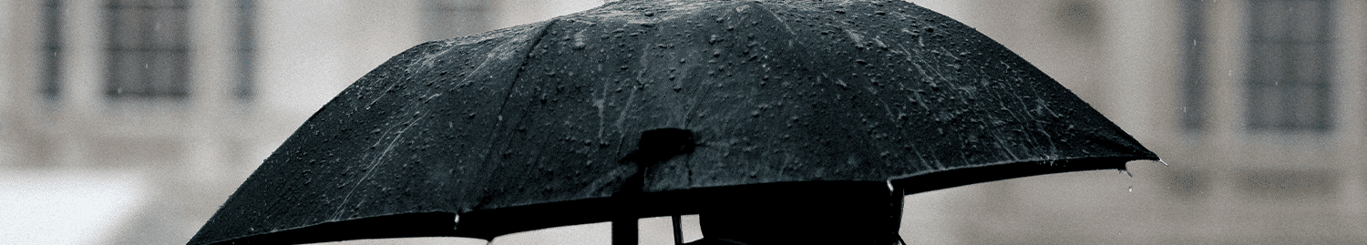 man with imbrella
