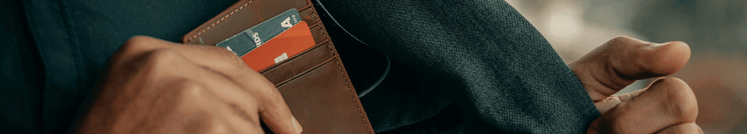 wallet in jacket pocket